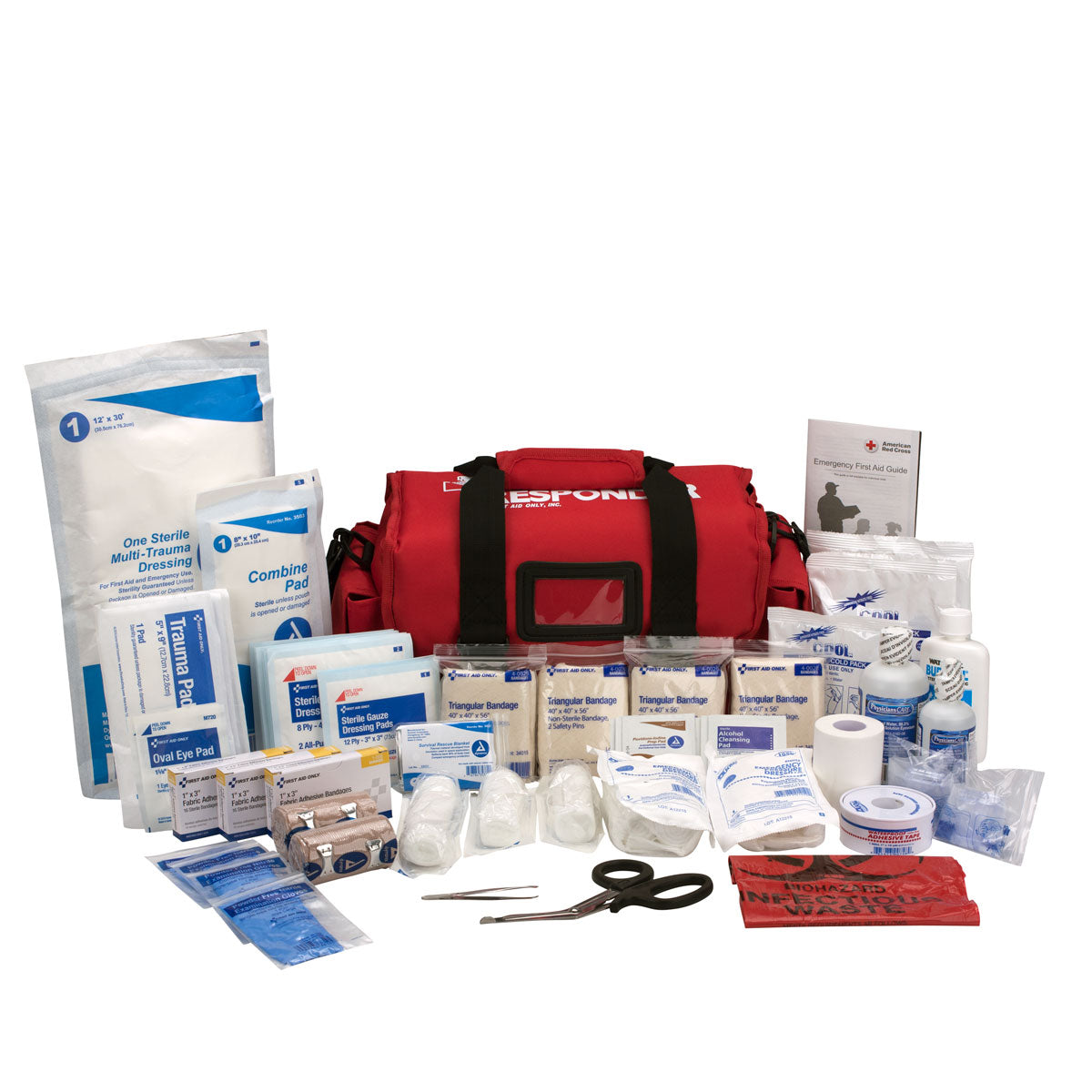 Kit, First Responder, 158-Piece, Large, Bag,1 - 1 PIECE