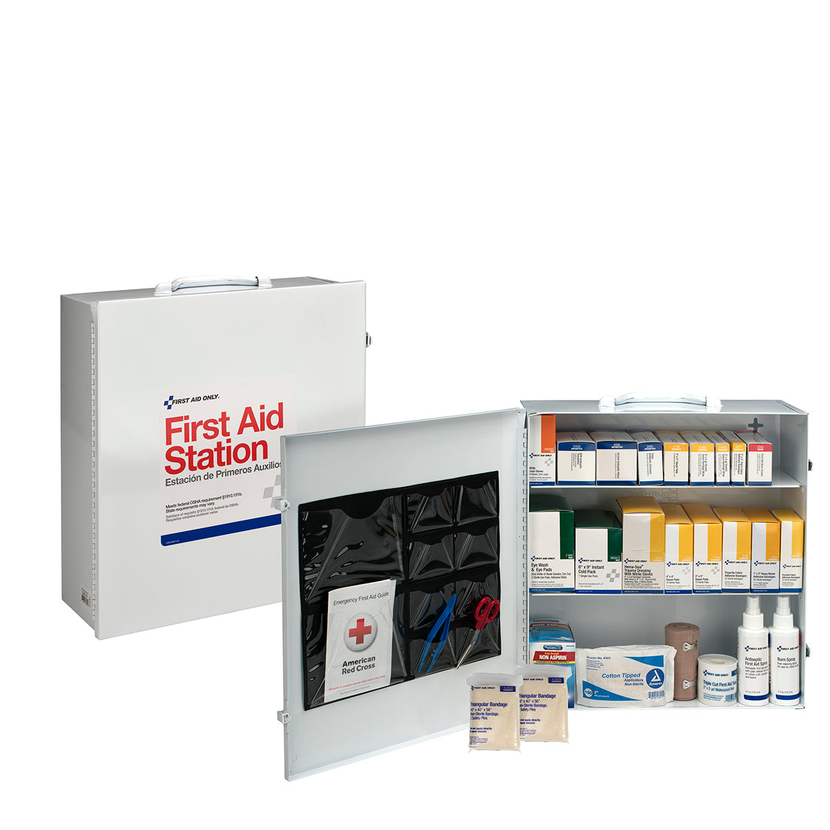 Cabinet, First Aid, Metal, 3-Shelf,1 - 1 EACH