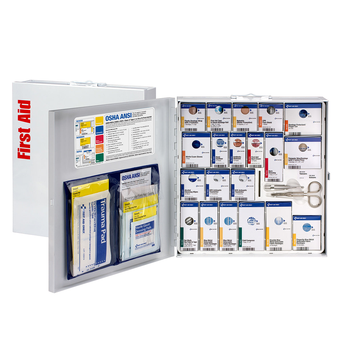 Cabinet, First Aid, SmartCompliance, Food Service, Large, Metal,1 - 1 EACH