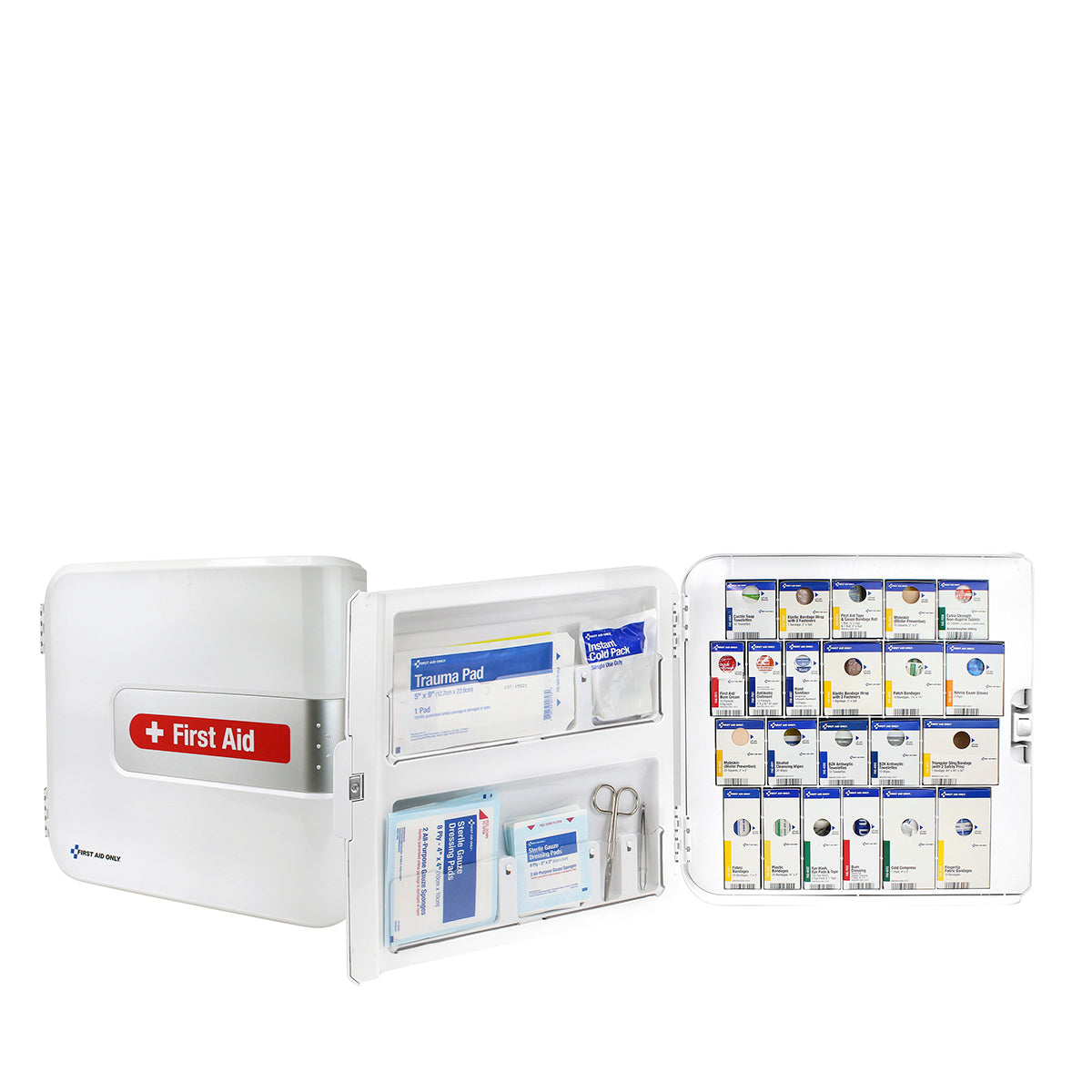 Cabinet, First Aid, SmartCompliance, Plastic, includes Medicine,1 - 1 EACH