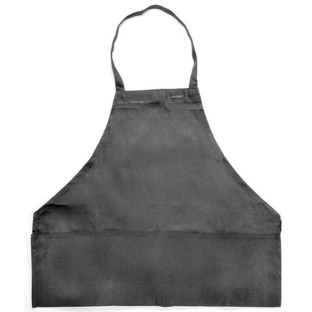 Apron, Bib, Front of the House, Black, One Size, Poly/Cotton Blend,1 - 1 EACH