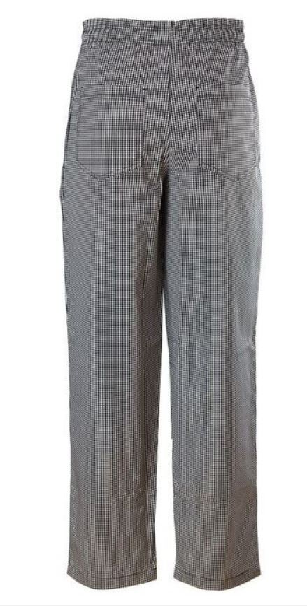 Pants, Chef, Houndstooth, Medium, Poly/Cotton Blend, Baggy,1 - 1 EACH