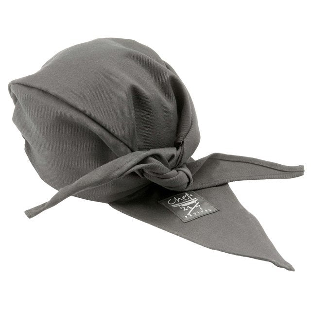 Hat, Chef, Scarf, Black, One Size, Poly/Cotton Blend,1 - 1 EACH