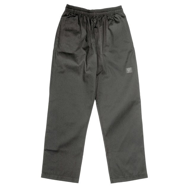Pants, Chef, Black, 2X-Large, Poly/Cotton Blend, Baggy,1 - 1 EACH