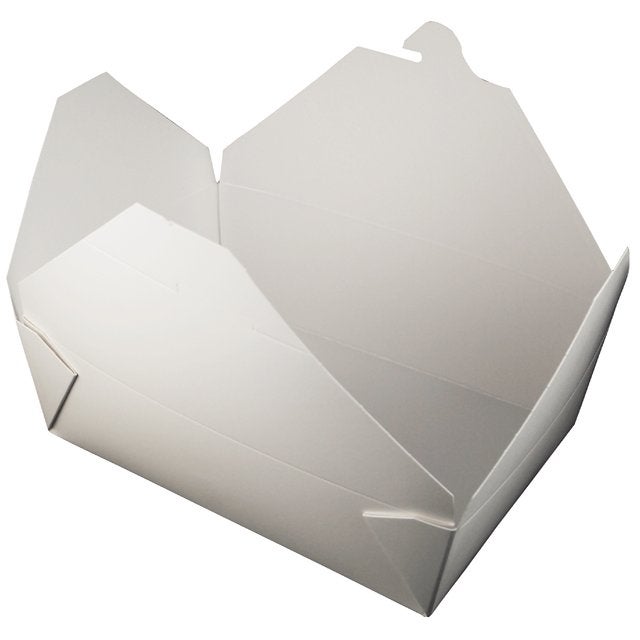 Containers, Food, #3, Paper, White,4 - 50 COUNT