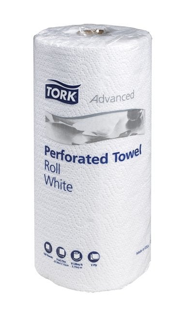 Towels, Roll, 2-Ply, White, 11 x 6.75 Inch,30 - 120 COUNT