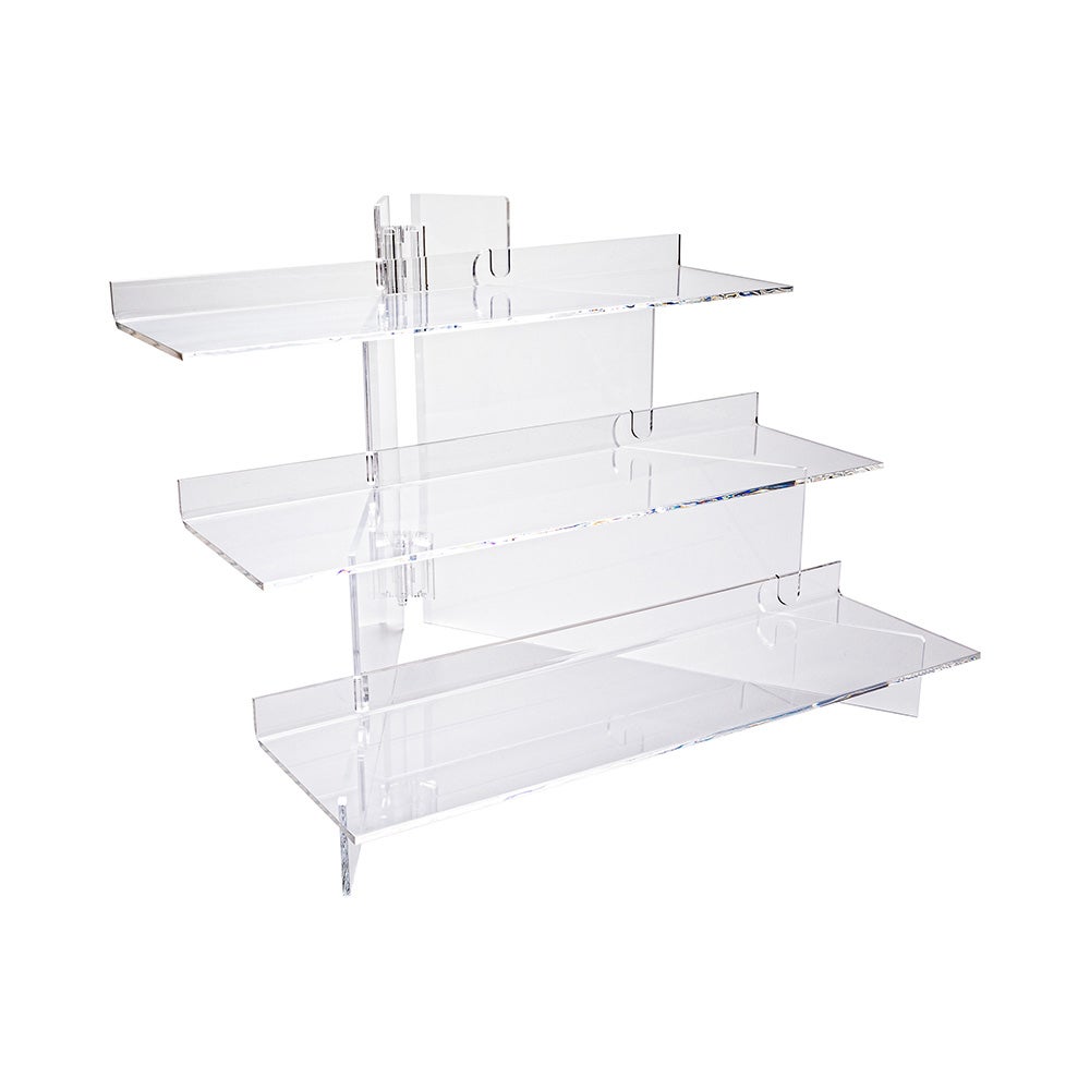 Display Stand, Buffet, 15.75 x 6 x 11.75 Inch, 3-Tier, Clear, Acrylic,1 - 1 EACH