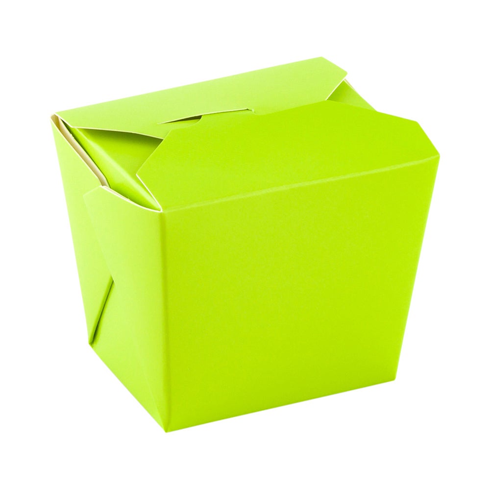 Containers, Take Out, Bio Tek 8 Ounce 2.75 x 2.25 x 2.5 Inch, Paper, Eco Green, Square, with Foldable Flaps & Tab Lock,1 - 200 COUNT