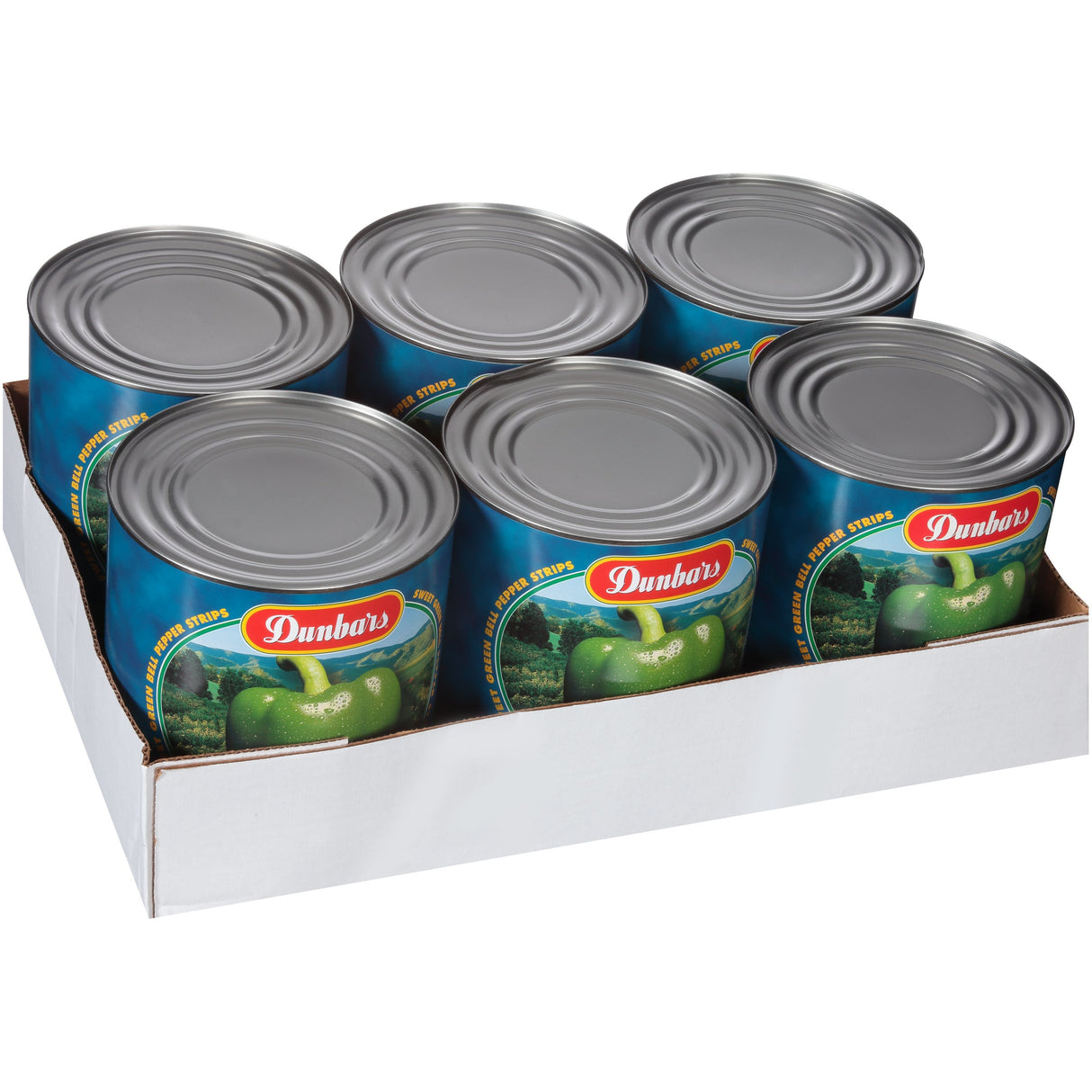 Peppers, Green, Strips,6 - 102 OUNCE
