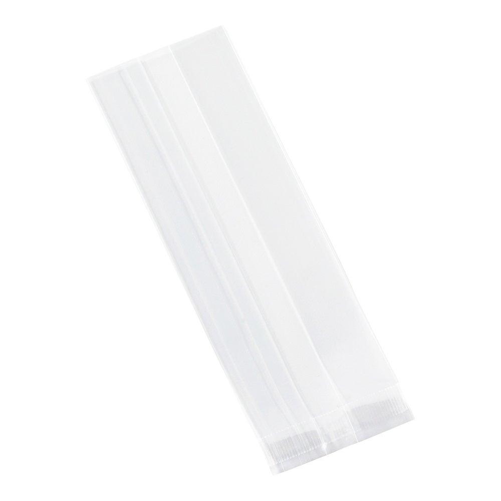 Bags, Heat Sealable Gusset, 2 x 1 x 5 Inch, Plastic, Crystal Clear,1 - 100 COUNT
