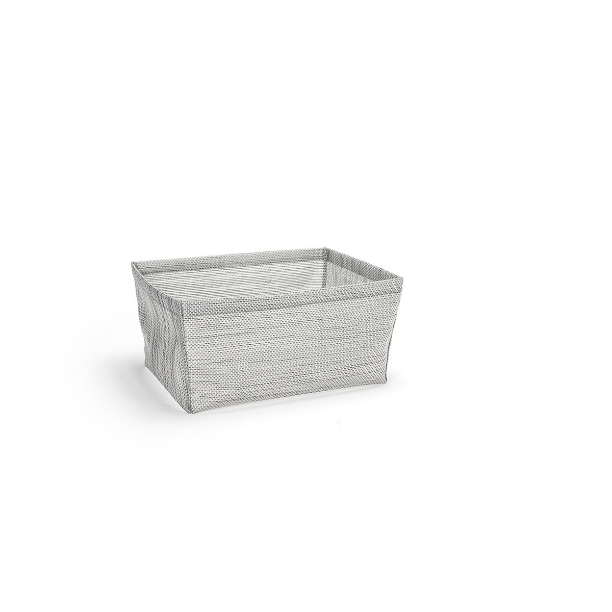 Baskets, Deep, 12.25 x 9.5 x 5.75 Inch Half-Size, Mesh, Grey, Woven Vinyl,4 - 1 COUNT