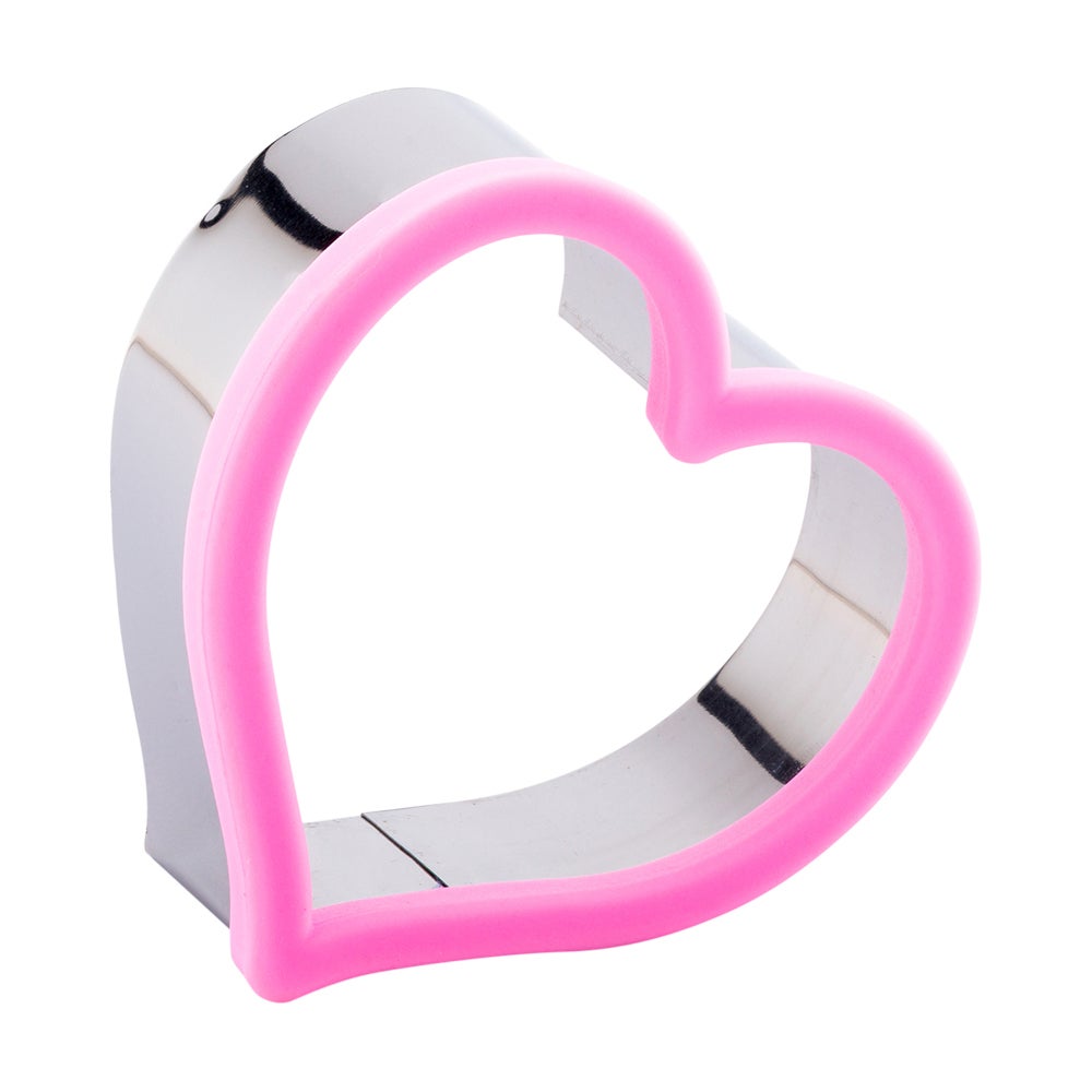 Cutter, Cookie, 3.8 Inch, Heart-Shaped, Metal, with Comfort Grip,1 - 1 EACH
