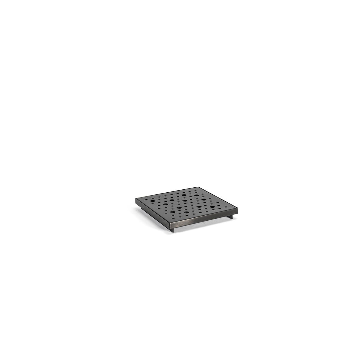 Trays, Drip, 6 Inch, Footed, Matte Black, Stainless Steel,6 - 1 COUNT