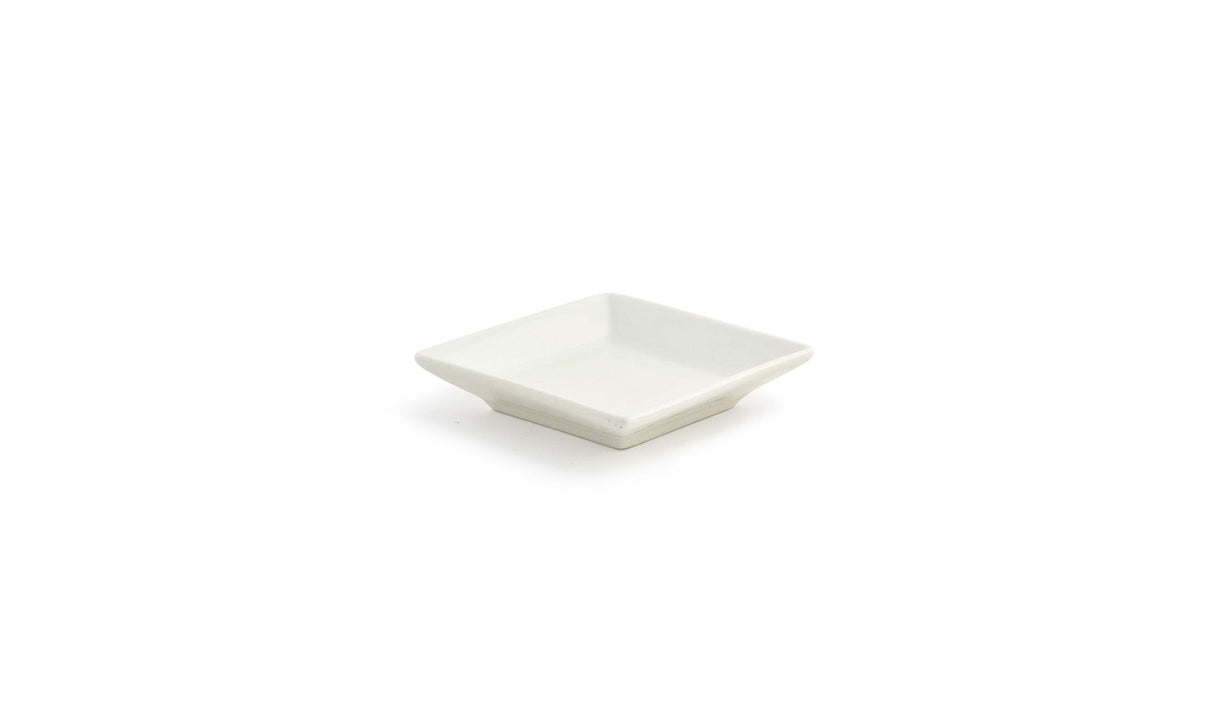 Dishes, Kyoto, 3.5 Inch, Eurowhite, Square,1 - 12 COUNT