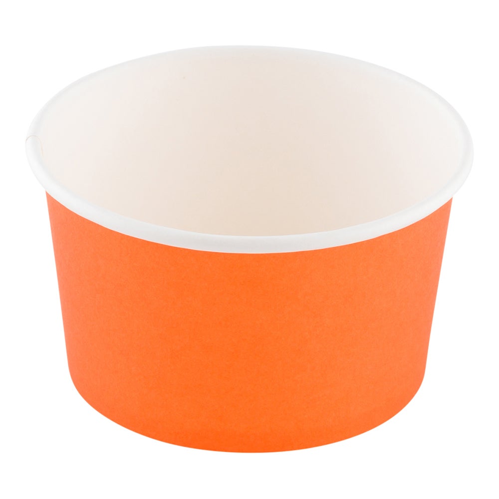 Cups, To Go, Coppetta 12 Ounce 4 x 4 x 2.25 Inch, Paper, Tangerine Orange, Round,1 - 200 COUNT