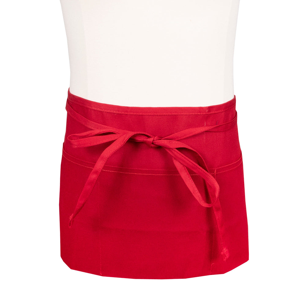 Apron, Waist, Front of the House, Red, One Size, Poly/Cotton Blend,1 - 1 EACH