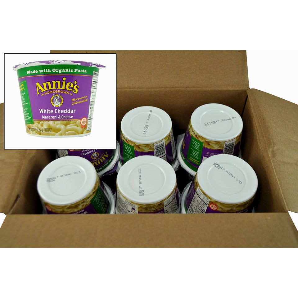Entree, Macaroni & Cheese, White Cheddar, Dry, Made with Organic Pasta,12 - 2.01 OUNCE