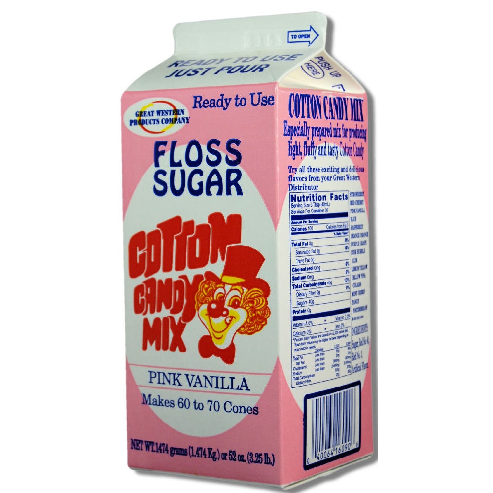 Sugar, Cotton Candy, Pink Vanilla,6 - 3.25 POUND