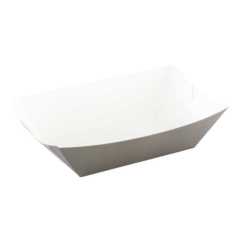 Containers, Food, 5.5 x 3.5 x 2 Inch, Paper, Gray, Boat,1 - 200 COUNT