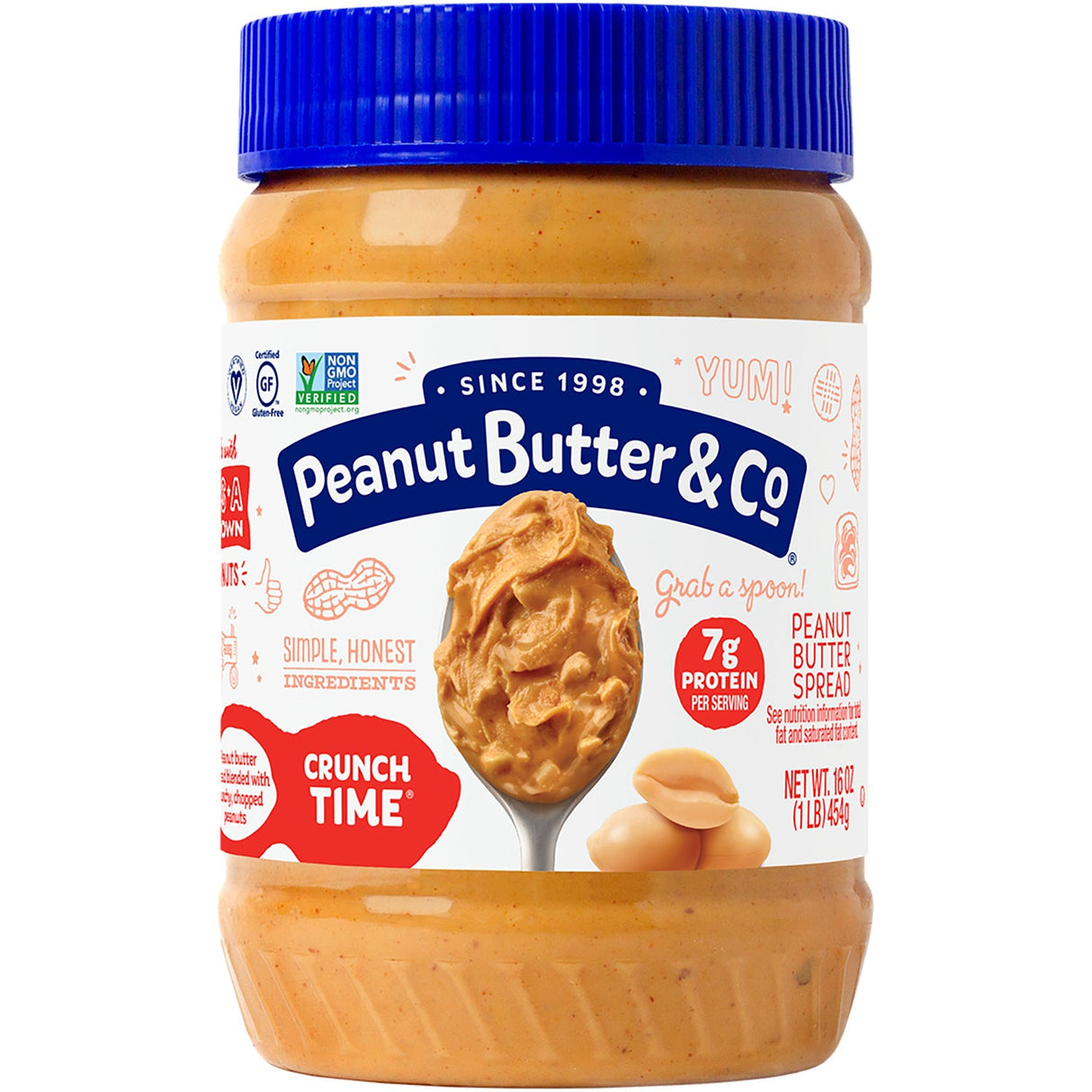 Peanut Butter, Crunch Time, Shelf-Stable,6 - 16 OUNCE