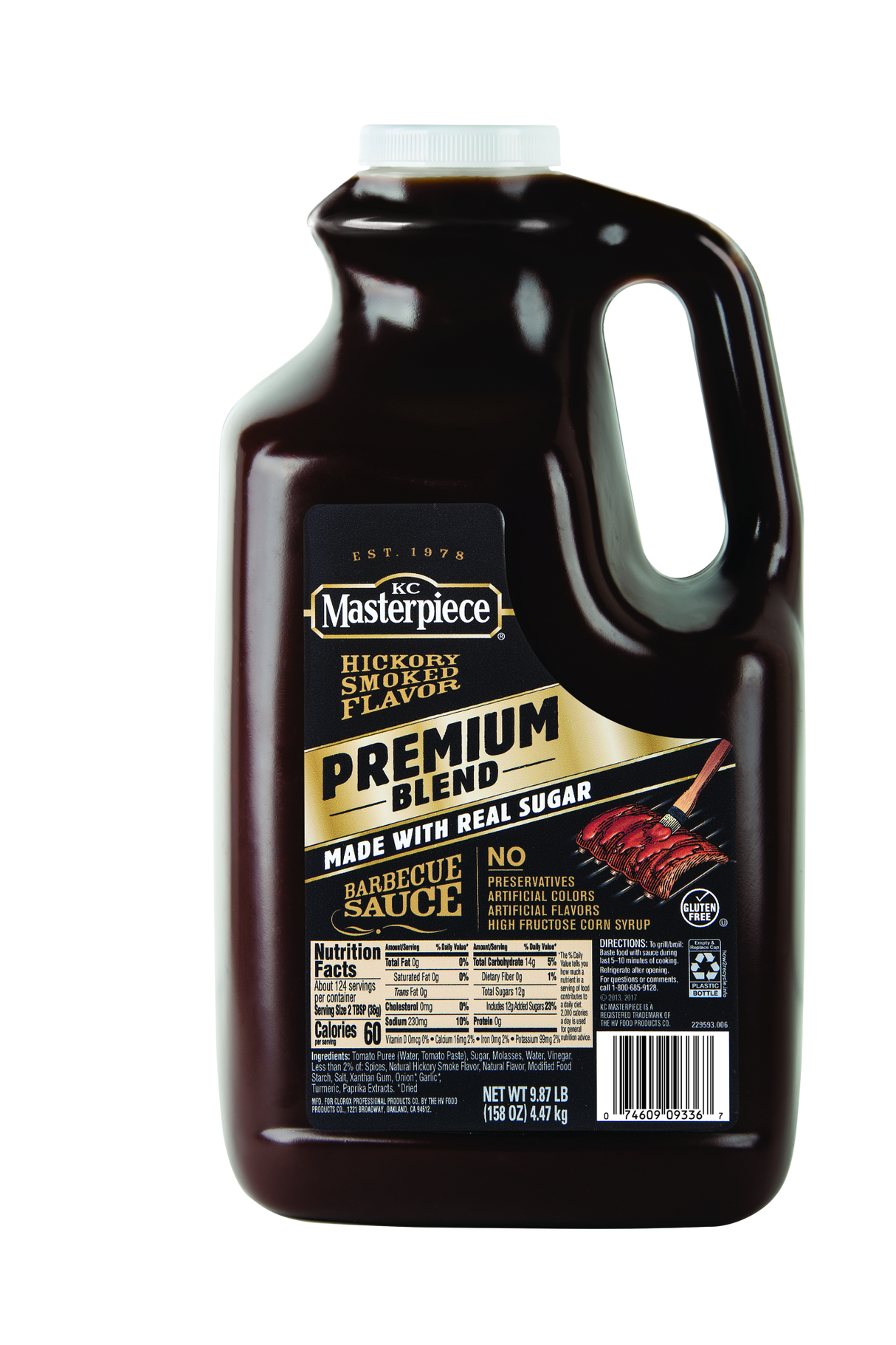 Sauce, Barbecue, Premium Blend, Hickory Smoked, Bulk,4 - 158 OUNCE