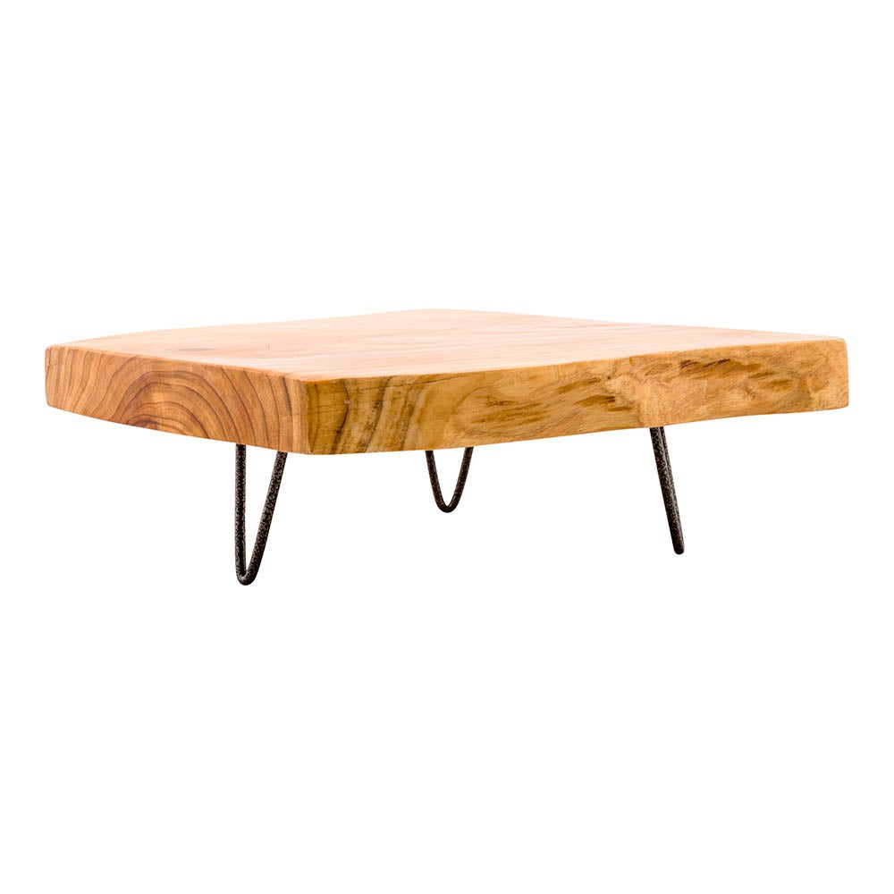 Stand, Serving, Nature Tek, 11.5 x 11 x 1 Inch, Natural Wood, 3-Legged,1 - 1 EACH