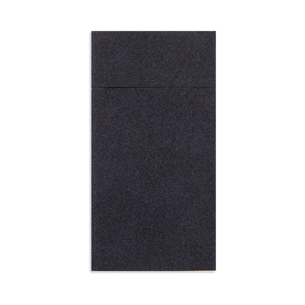 Napkins, Kangaroo Table, Black, with Pocket, 15.75 x 15.75 Inch,1 - 800 COUNT