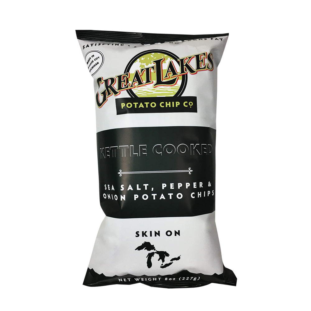 Chips, Potato, Kettle, Sea Salt/Pepper/Onion, Bulk,12 - 8 OUNCE