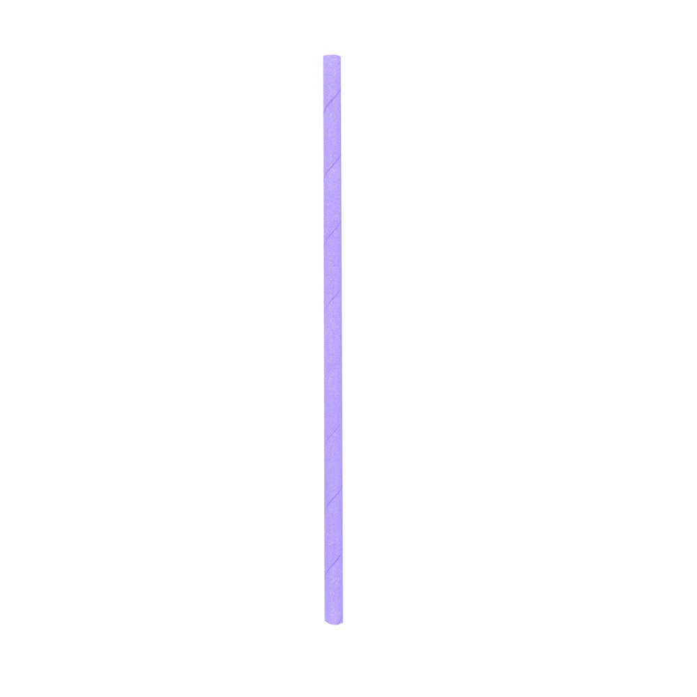 Straws, 7.75 Inch, Paper, Lilac, Biodegradable, Sustainable,1 - 100 COUNT