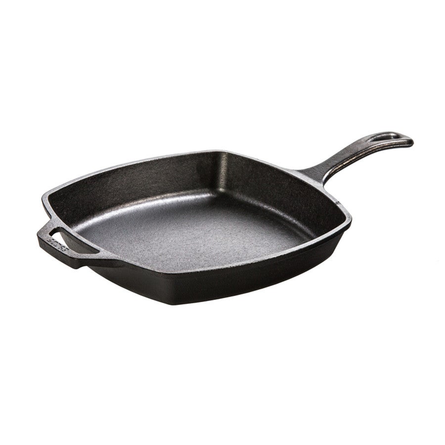 Skillets, Square, 10.5 Inch, Pre-Seasoned, Cast Iron, 10.5 Linear Inch,3 - 1 EACH