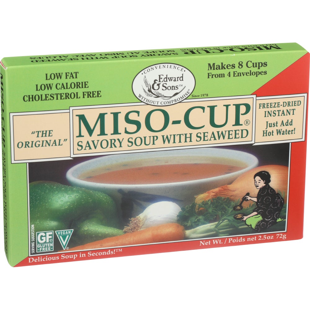 Soup, Miso, Miso-Cup, Instant, with Seaweed,12 - 2.5 OUNCE