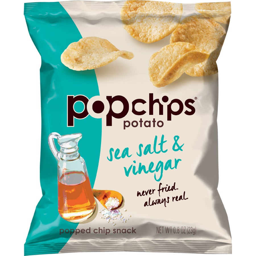 Chips, Potato, Sea Salt & Vinegar, Single Serve,24 - 0.8 OUNCE