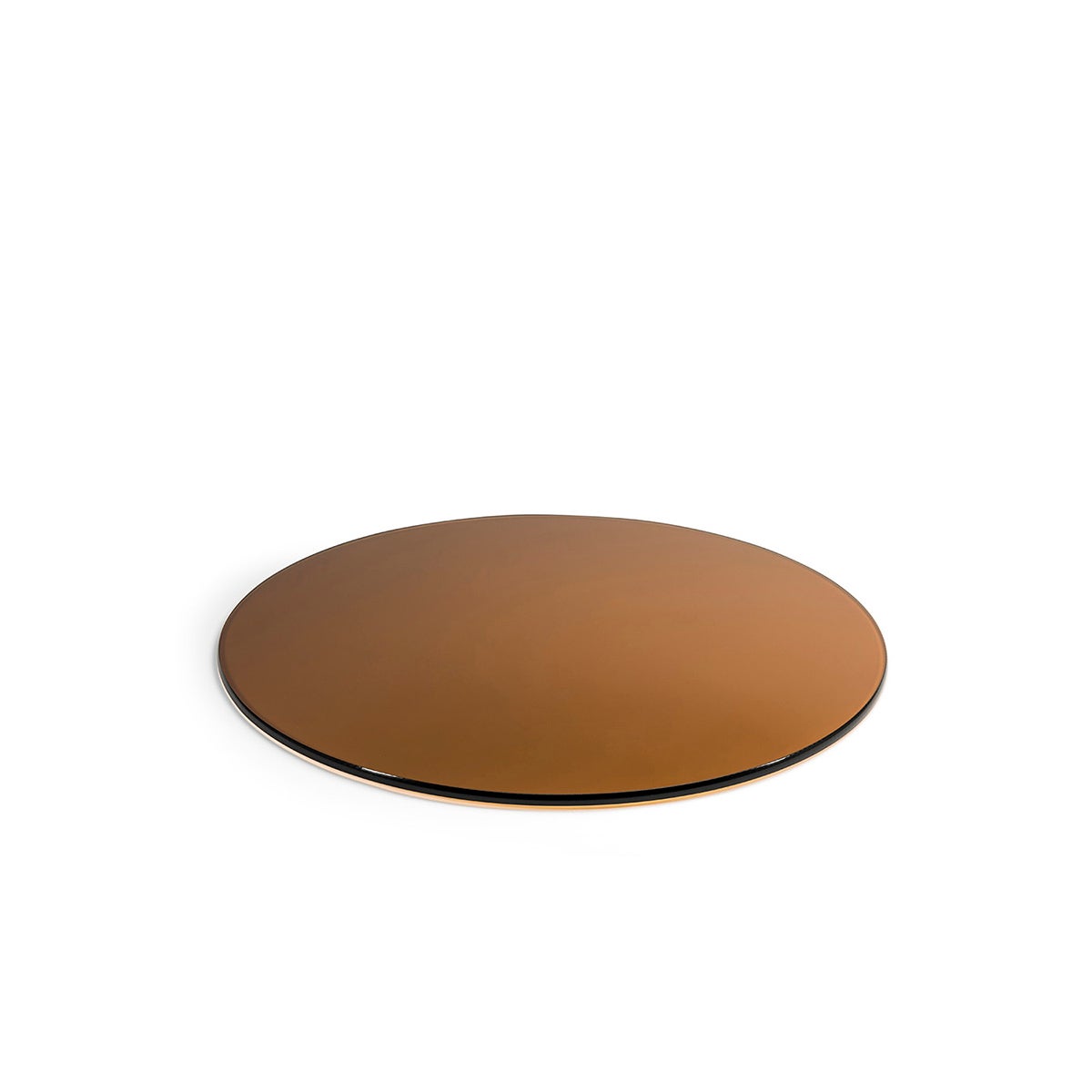 Boards, 19 Inch, Round, Amber, Tempered Glass,2 - 1 COUNT