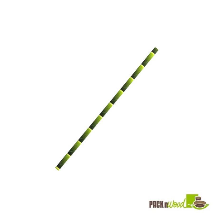 Straws, 5.7 Inch, Bamboo Print, Unwrapped, 5.7 Linear Inch,6 - 500 COUNT