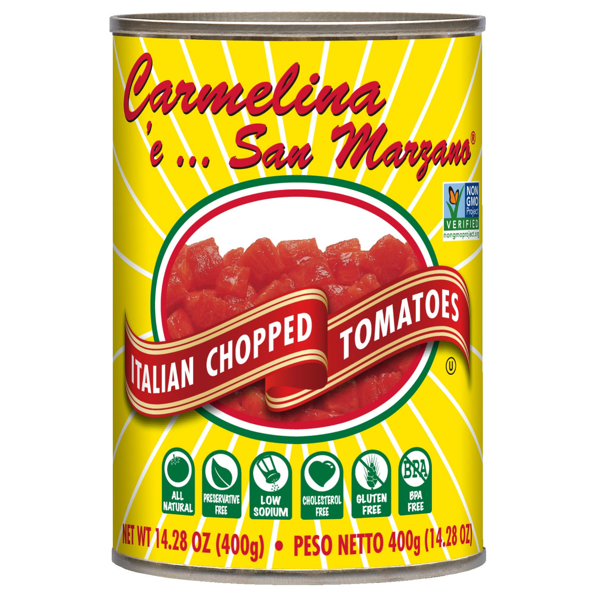 Tomatoes, Italian, Chopped, In Puree,12 - 14.28 OUNCE