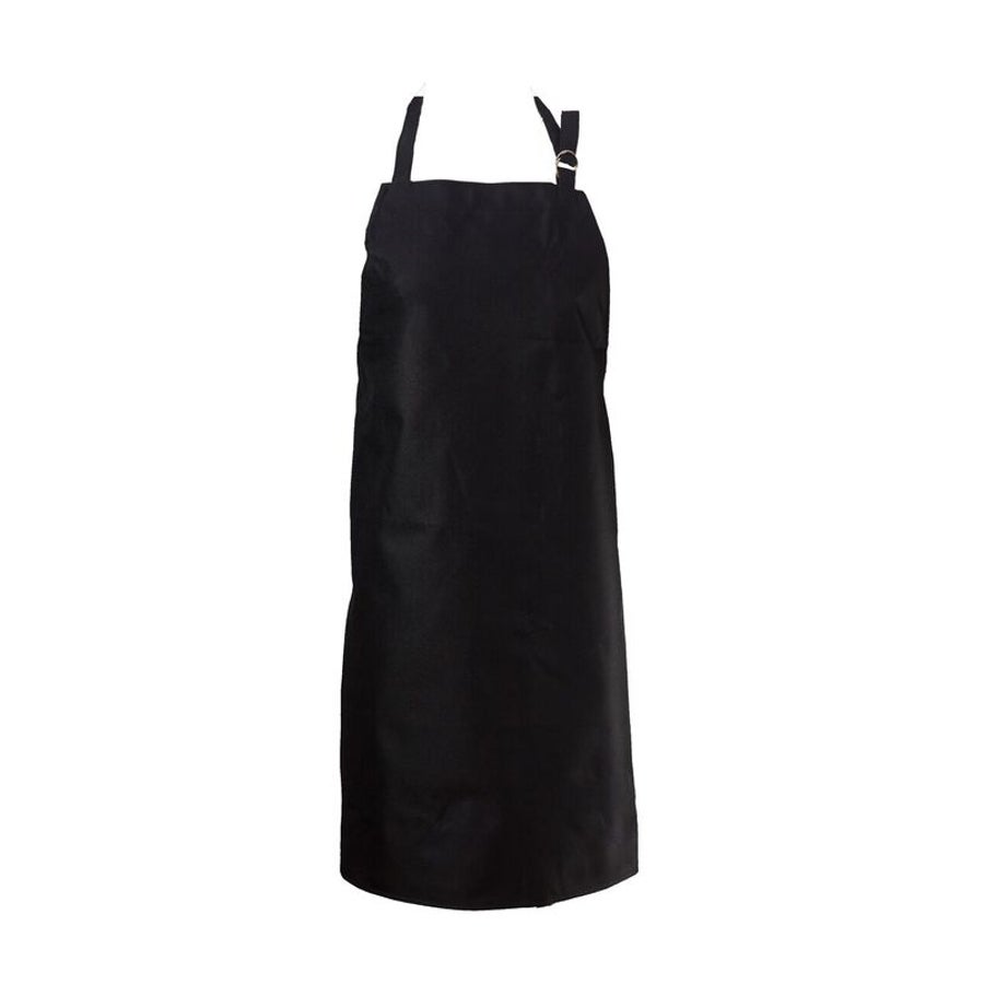 Apron, Bib, Black, 27 x 33 Inch, Polyester, Waterproof,1 - 1 EACH
