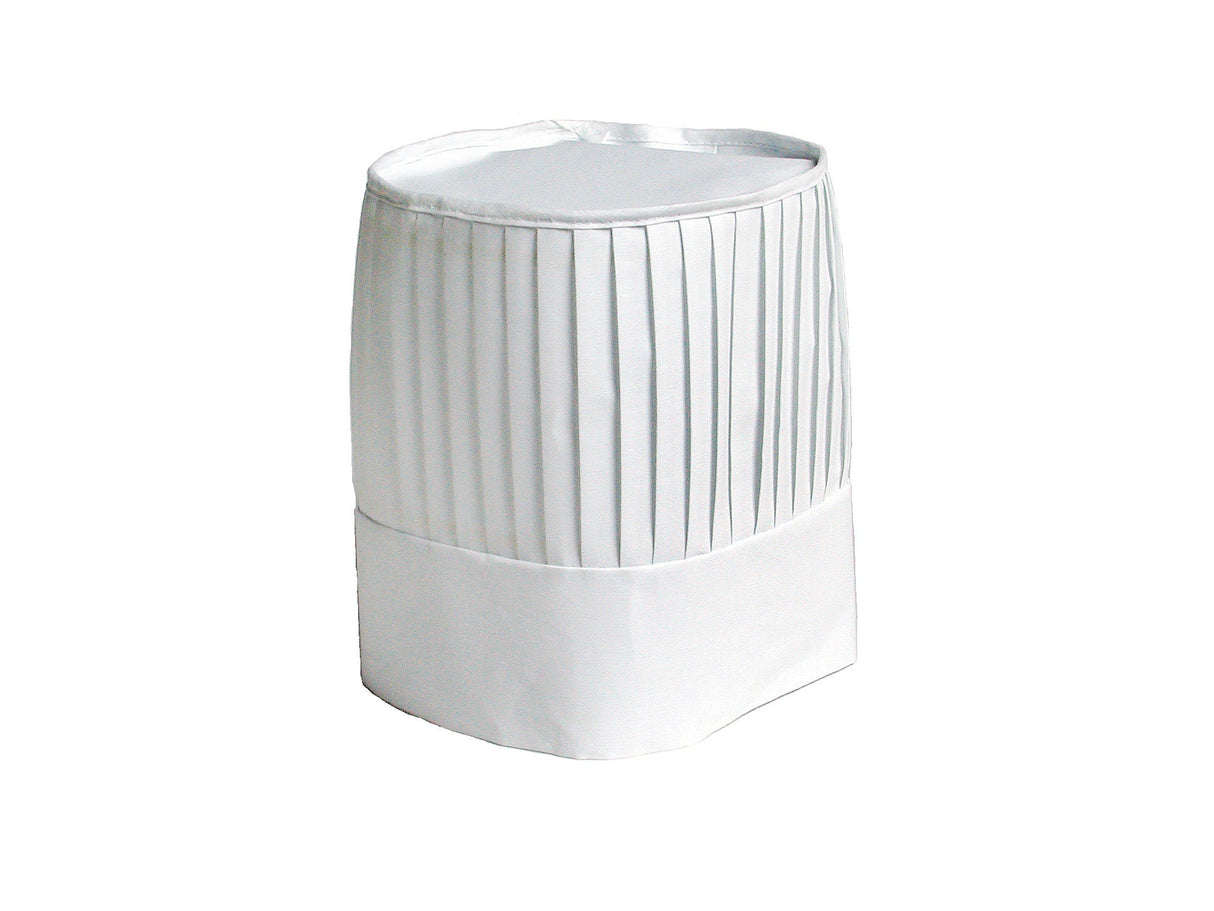 Hat, Chef, Pleated, European, White, 9 Inch, Cotton,1 - 1 EACH