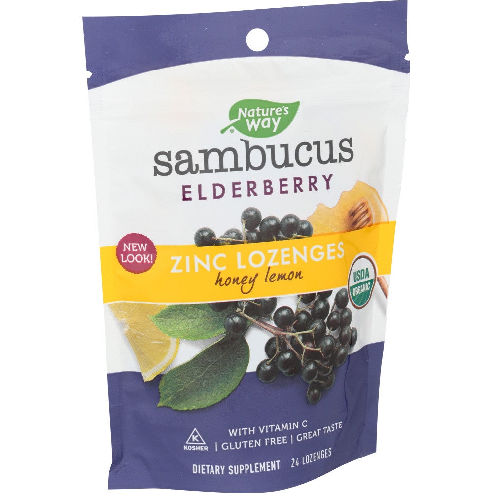 Supplements, Sambucus, Honey Lemon, Lozenges,1 - 24 COUNT