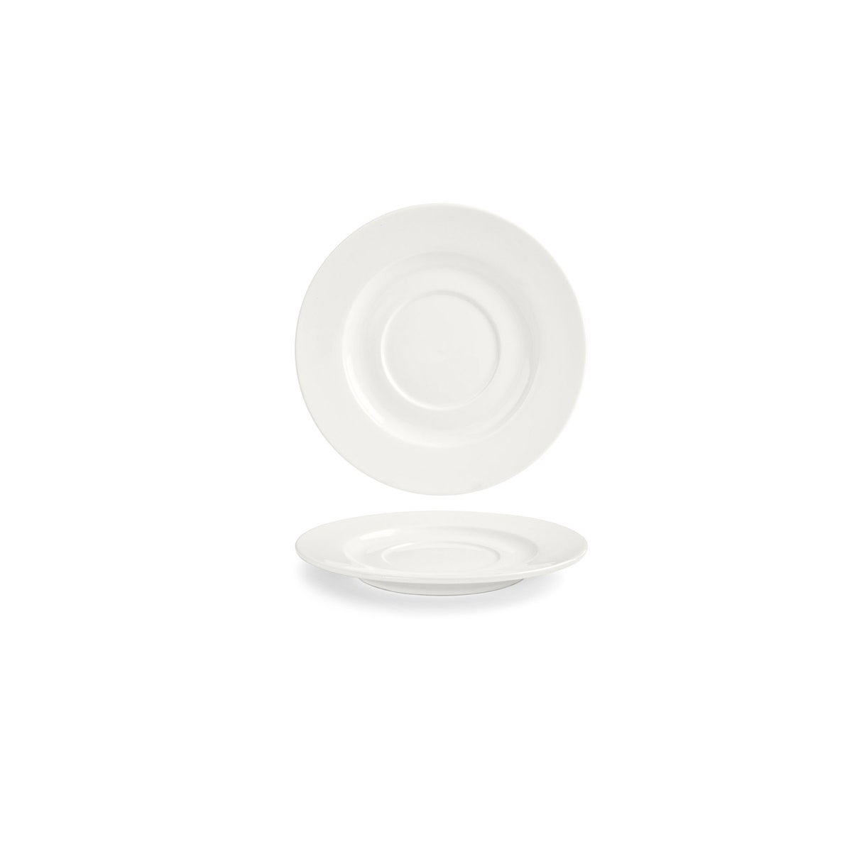 Saucers, Monaco, 8 Inch, White, Round,12 - 1 EACH