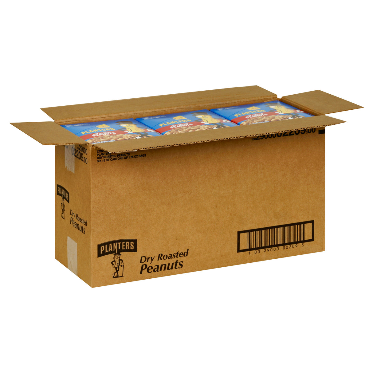 Peanuts, Dry Roasted, Single Serve Tube, 1.75 Ounce,6 - 18 COUNT