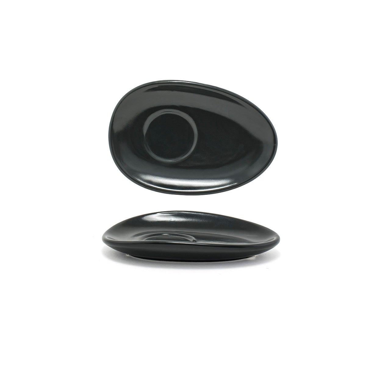 Saucers, Porcelain, 7 Inch, Mussel, Oval,12 - 1 EACH