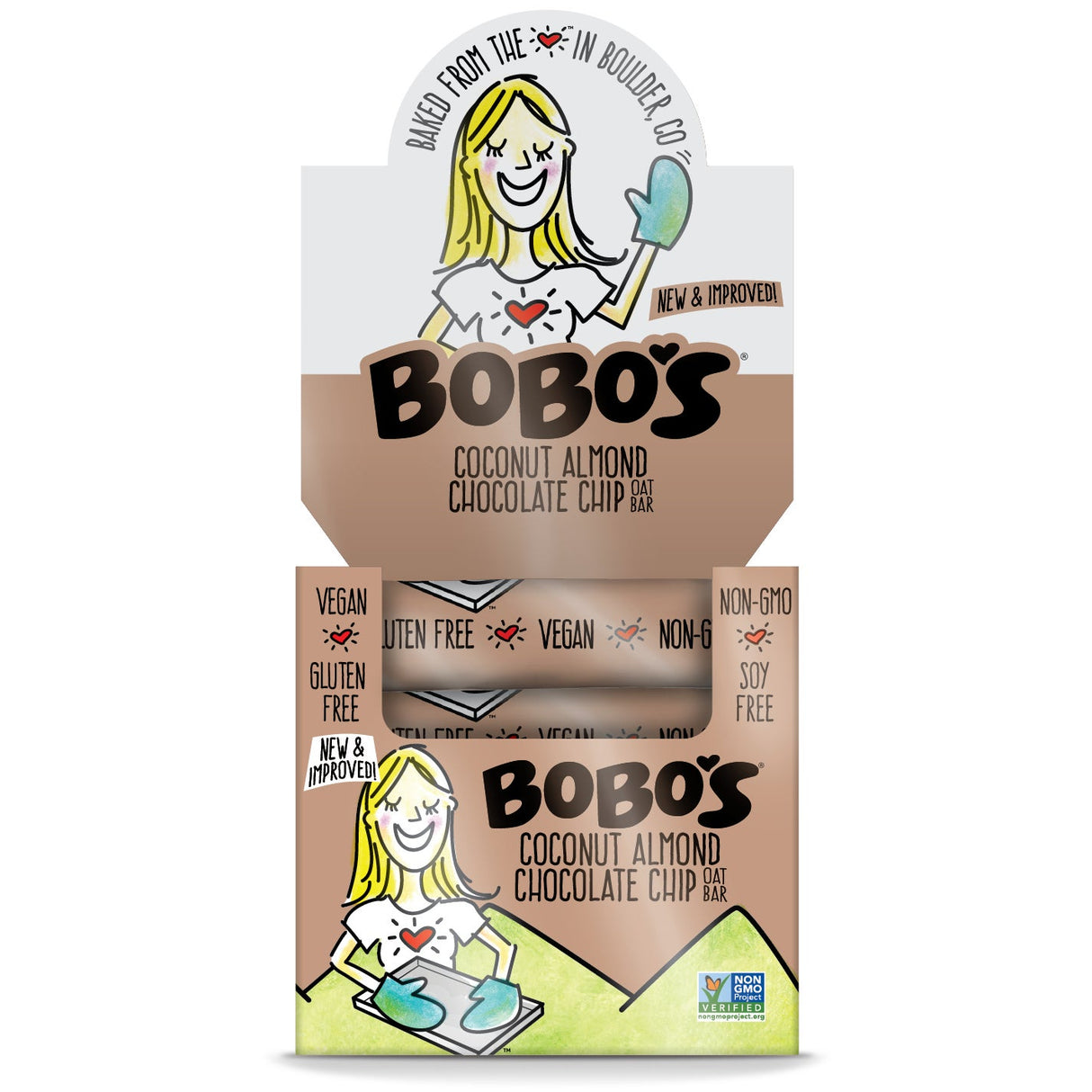 Bars, Oatmeal, Coconut Almond Chocolate Chip, Individually Wrapped, 3 Ounce,4 - 12 COUNT