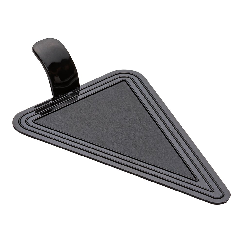 Plates, Cake, 4.5 x 3 Inch, Triangle, Black, Plastic,1 - 100 COUNT