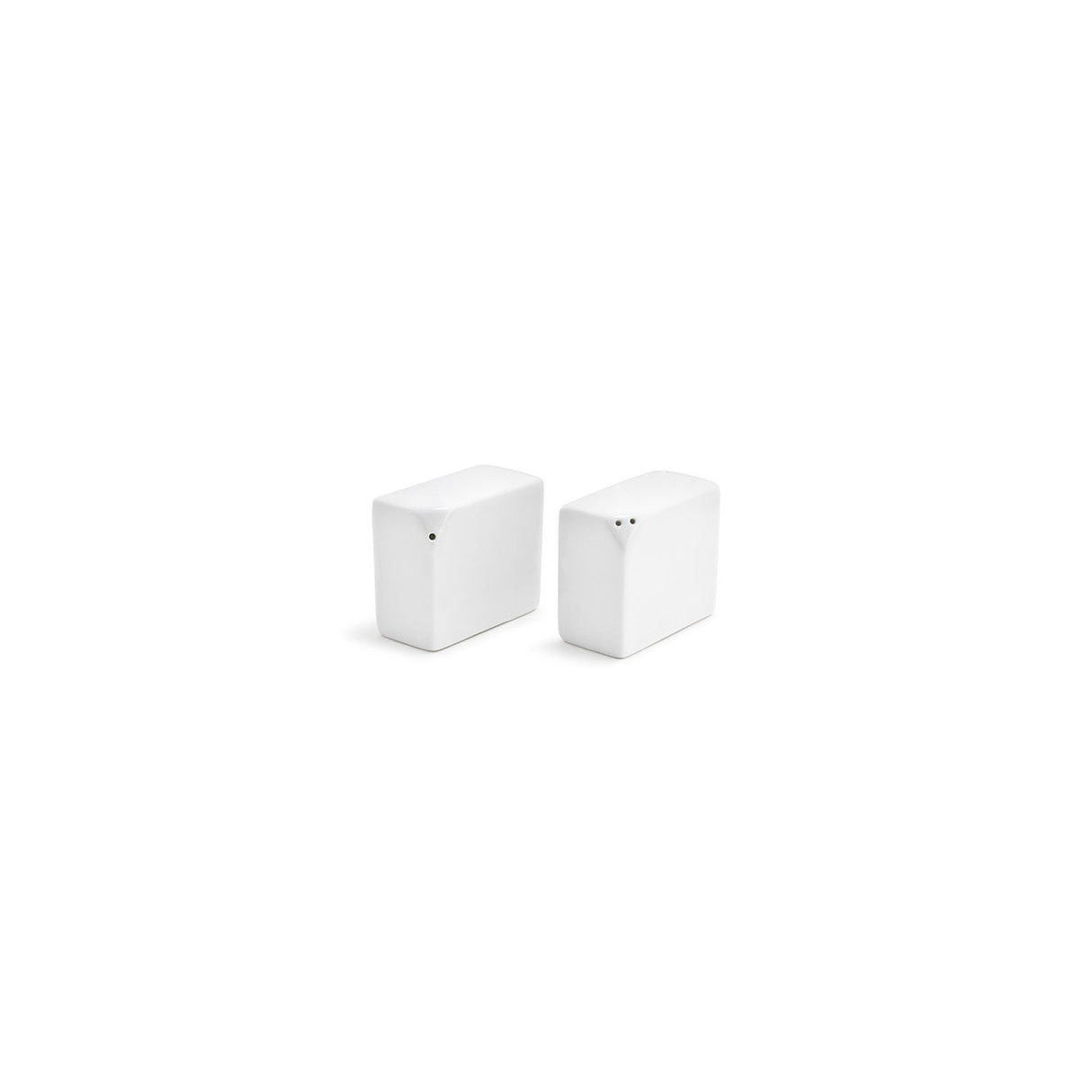 Shaker Sets, Salt & Pepper, Rectangle, White,12 - 1 EACH