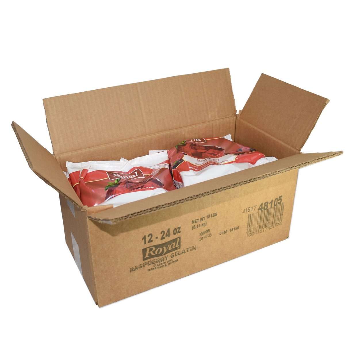 Gelatin Mix, Raspberry, Shelf-Stable,12 - 24 OUNCE