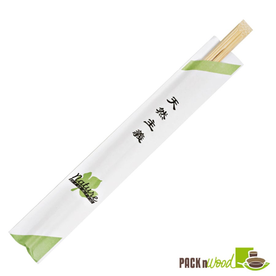 Chopsticks, Bamboo, 9.5 Inch, Sold by Pair, in Sleeve, 9.5 Linear Inch,20 - 100 COUNT