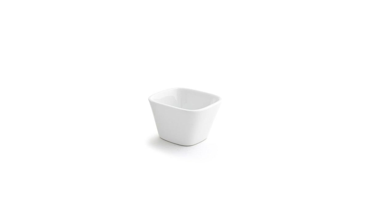 Bowls, Mod, 7 Ounce, 3.5 x 3.5 Inch, White, Square,1 - 12 COUNT