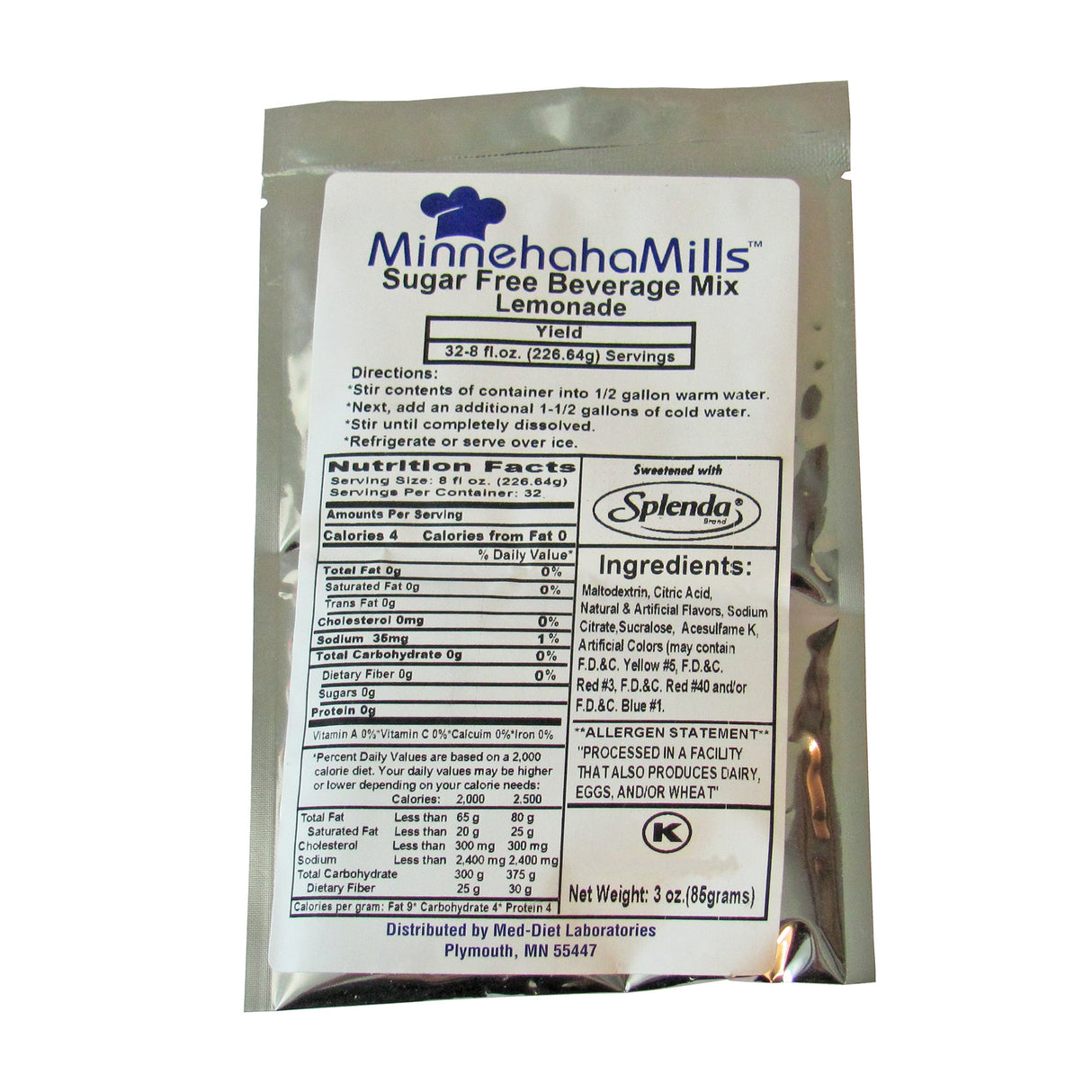 Drink Mix, Lemonade, Sugar-Free,12 - 3.5 OUNCE