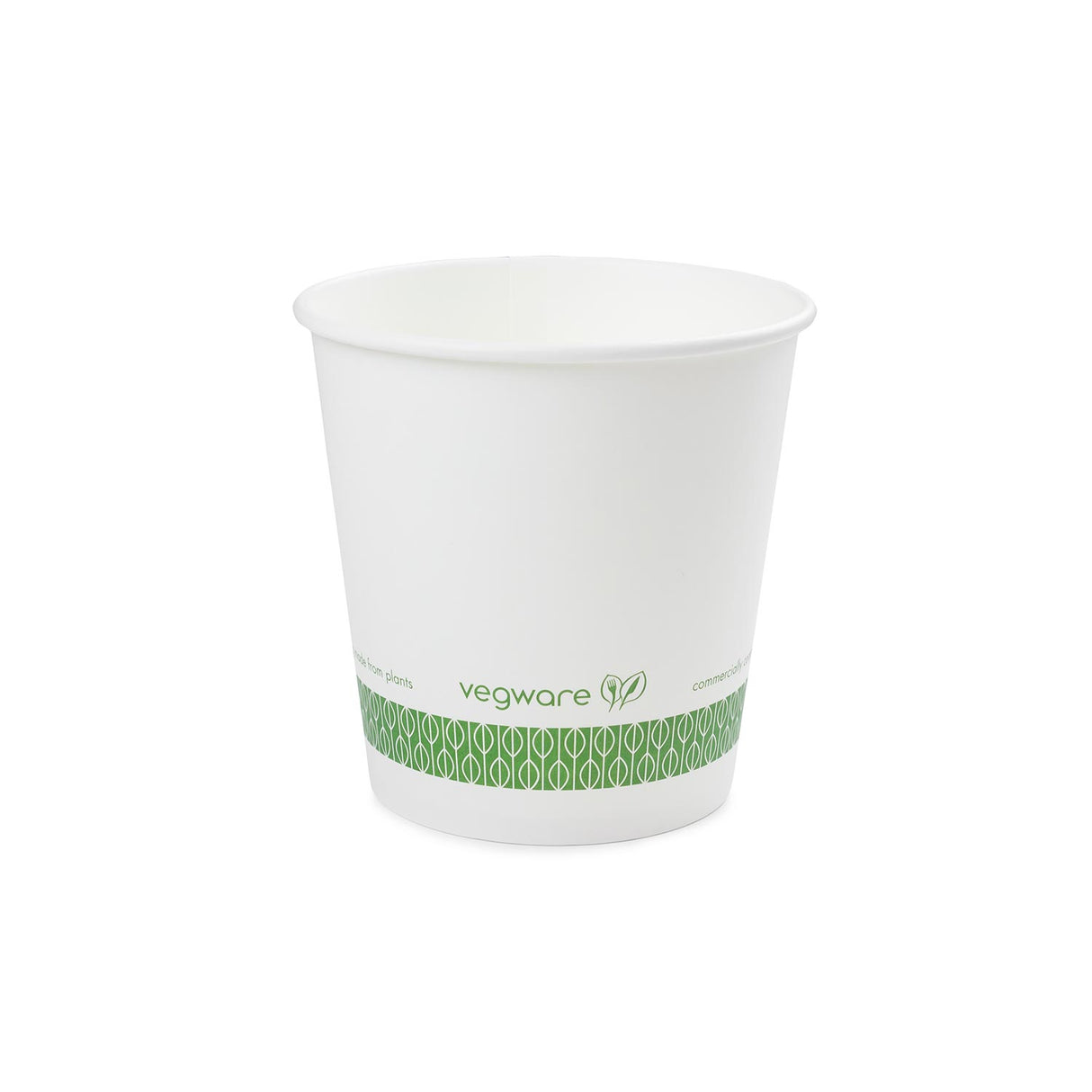 Containers, 115-Series Soup, 24 Ounce, Paper, White with Green Decor,20 - 25 COUNT