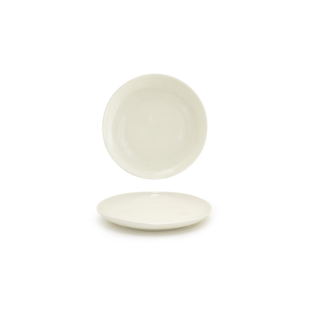 Plates, Porcelain, 11 Inch, Vanilla Bean, Round,6 - 1 COUNT